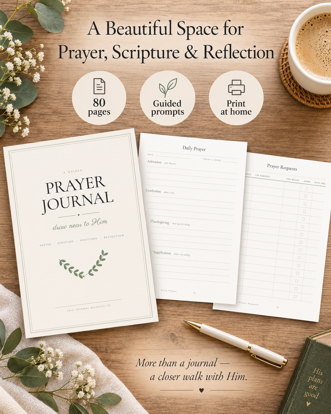 A beautiful space for prayer, scripture and reflection