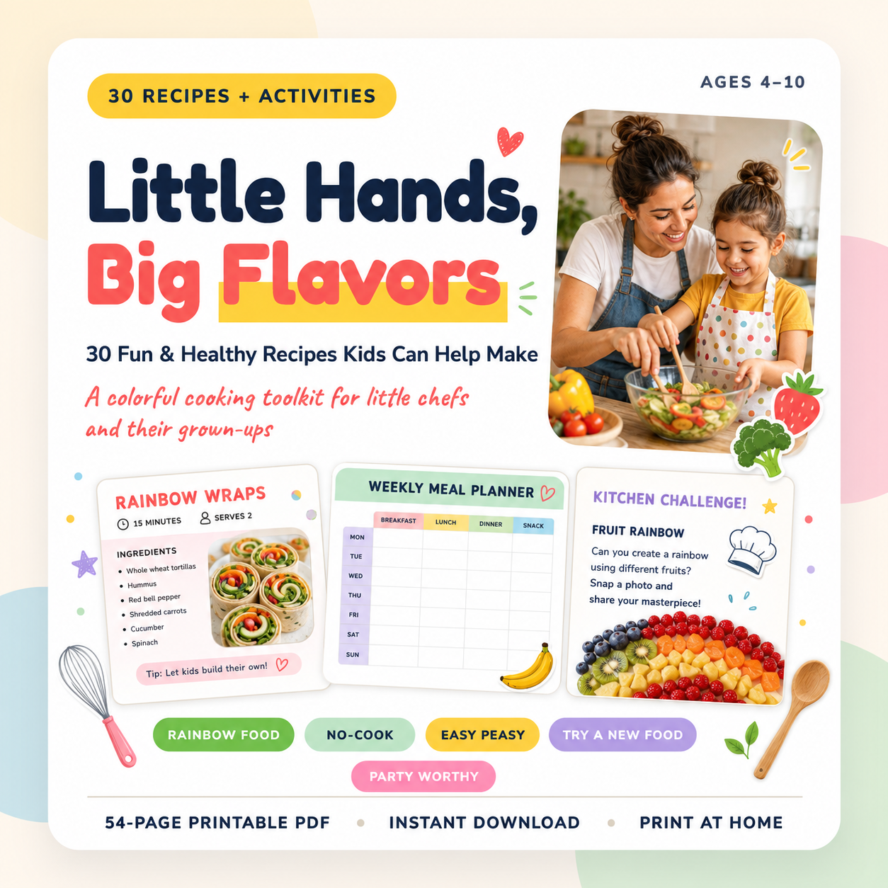 Little Hands, Big Flavors printable cover