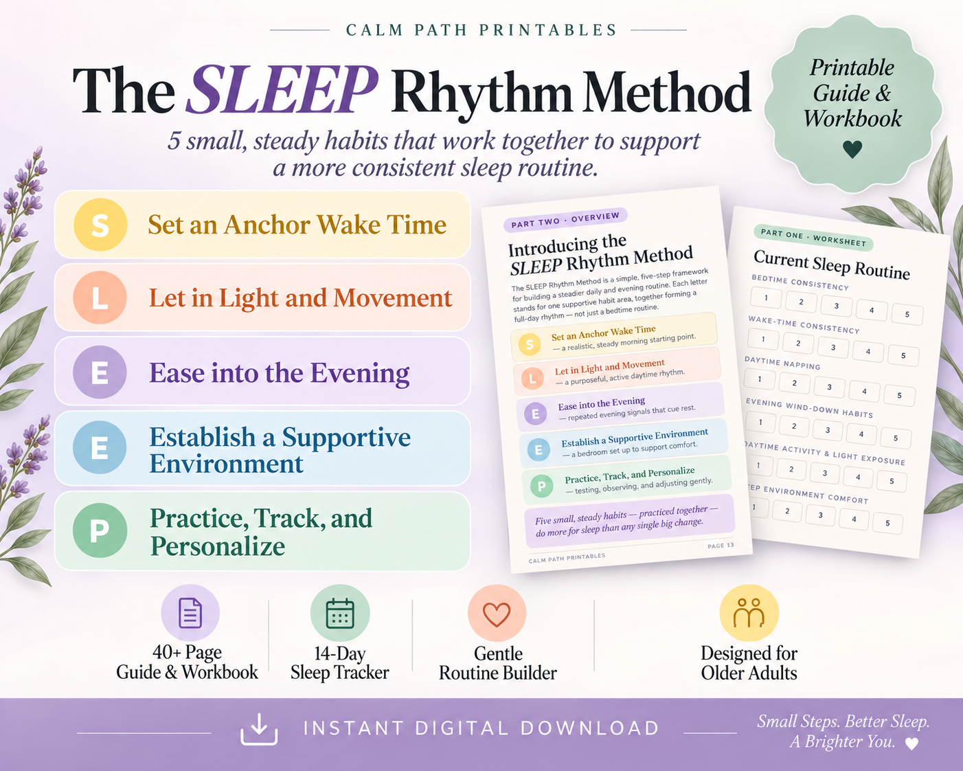 The SLEEP Rhythm Method overview pages