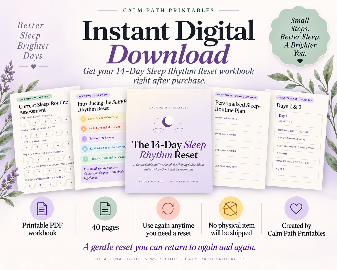 Instant digital download details